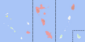 Range map of Eleutherodactylus martinicensis